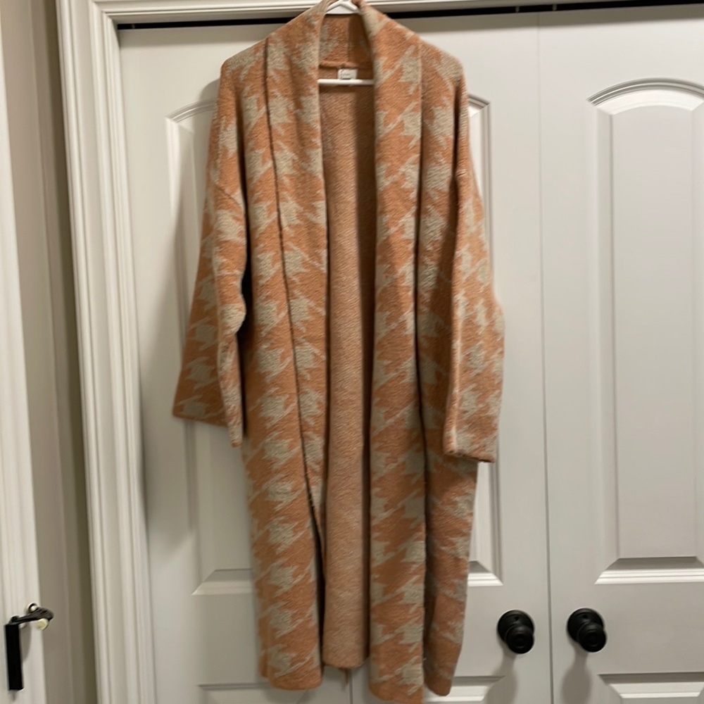 Houndstooth Open Front Cardigan A New Day Size Med